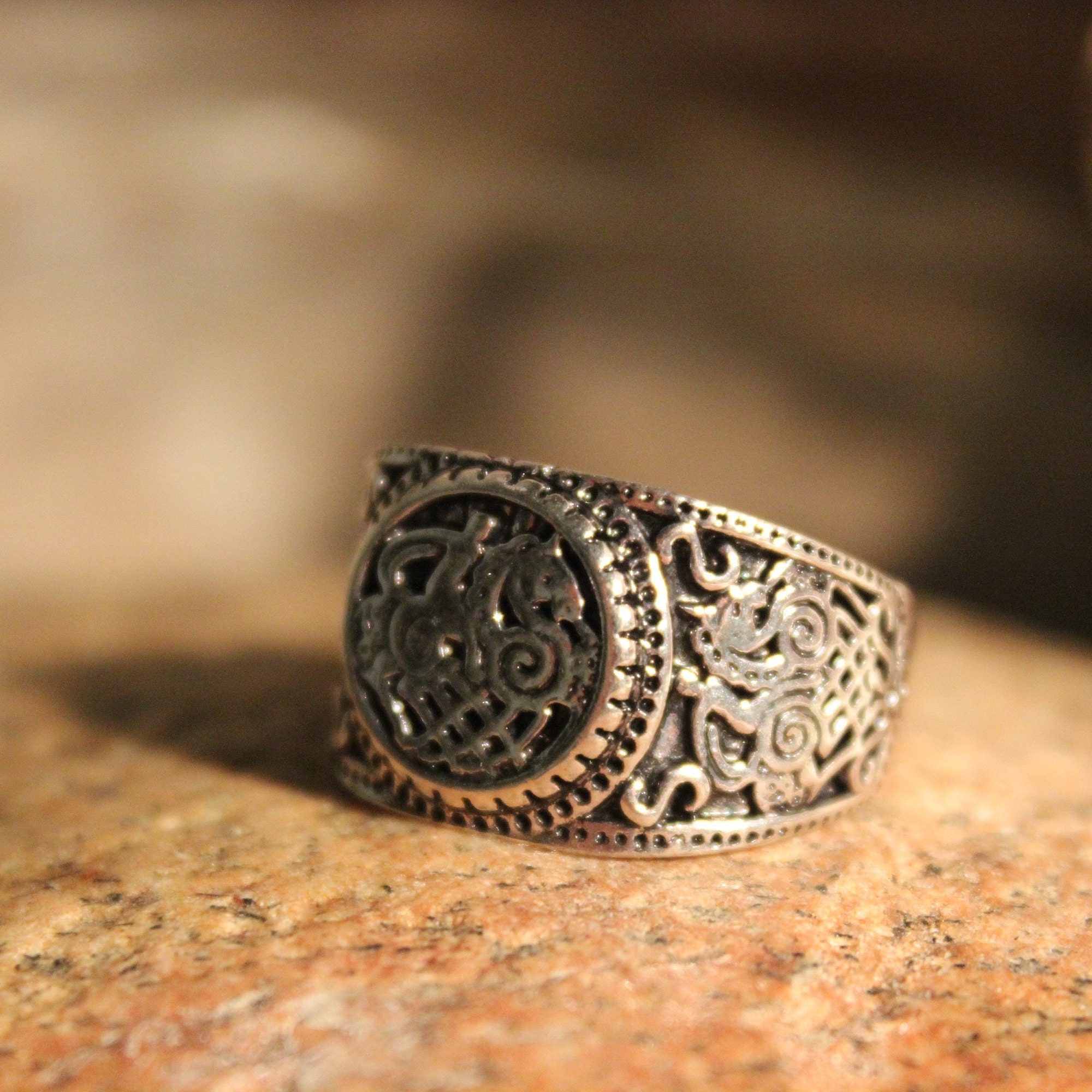 mens valknut ring mens valknut ring