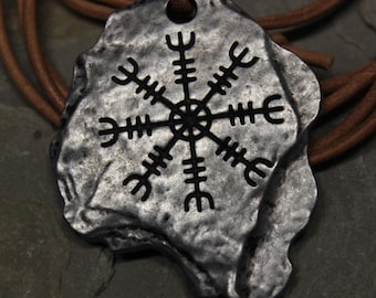 Viking Vegvisir Compass Pendant Necklace Symbol of Norse Runic Necklaces Valknut Viking Necklace Viking Pendants Viking Necklaces