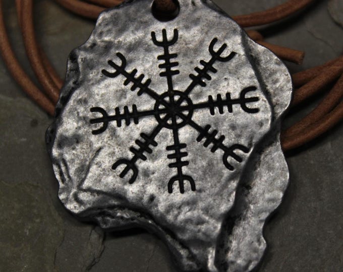 Viking Vegvisir Compass Pendant Necklace Symbol of Norse Runic Necklaces Valknut Viking Necklace Viking Pendants Viking Necklaces