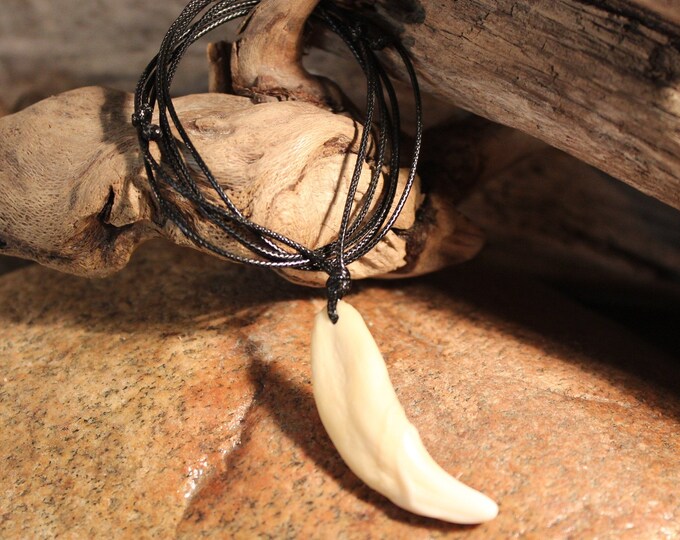 Large Wolf Tooth Necklace Wolf Teeth Necklace Wolf Necklace Wolf Tooth