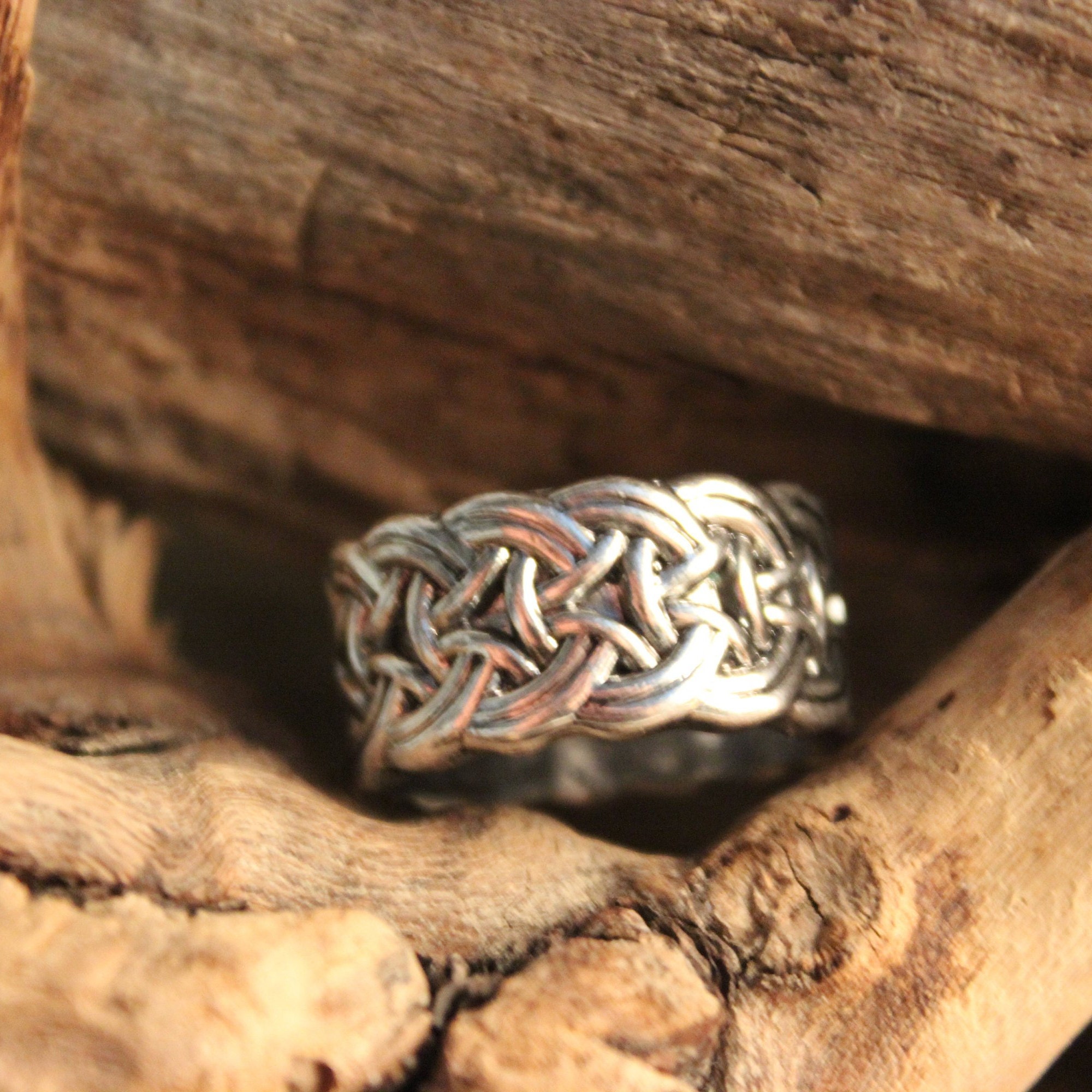 Mens Viking Ring Silver Viking Band Ring Norse Ring Celtic Rings 8