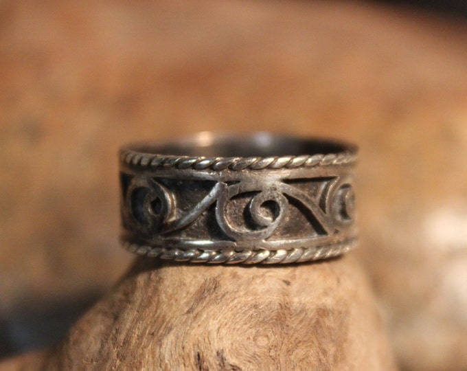 Mens Viking Ring Sterling Viking Band Ring Friendship Ring Etsy