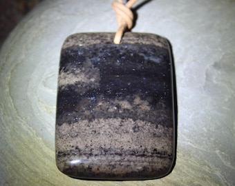 Hand Carved Jasper Pendant Necklace Large Natural Stone Pendant Natural Jasper Pendant Handmade Pendant Necklace Handmade Crystal Pendant