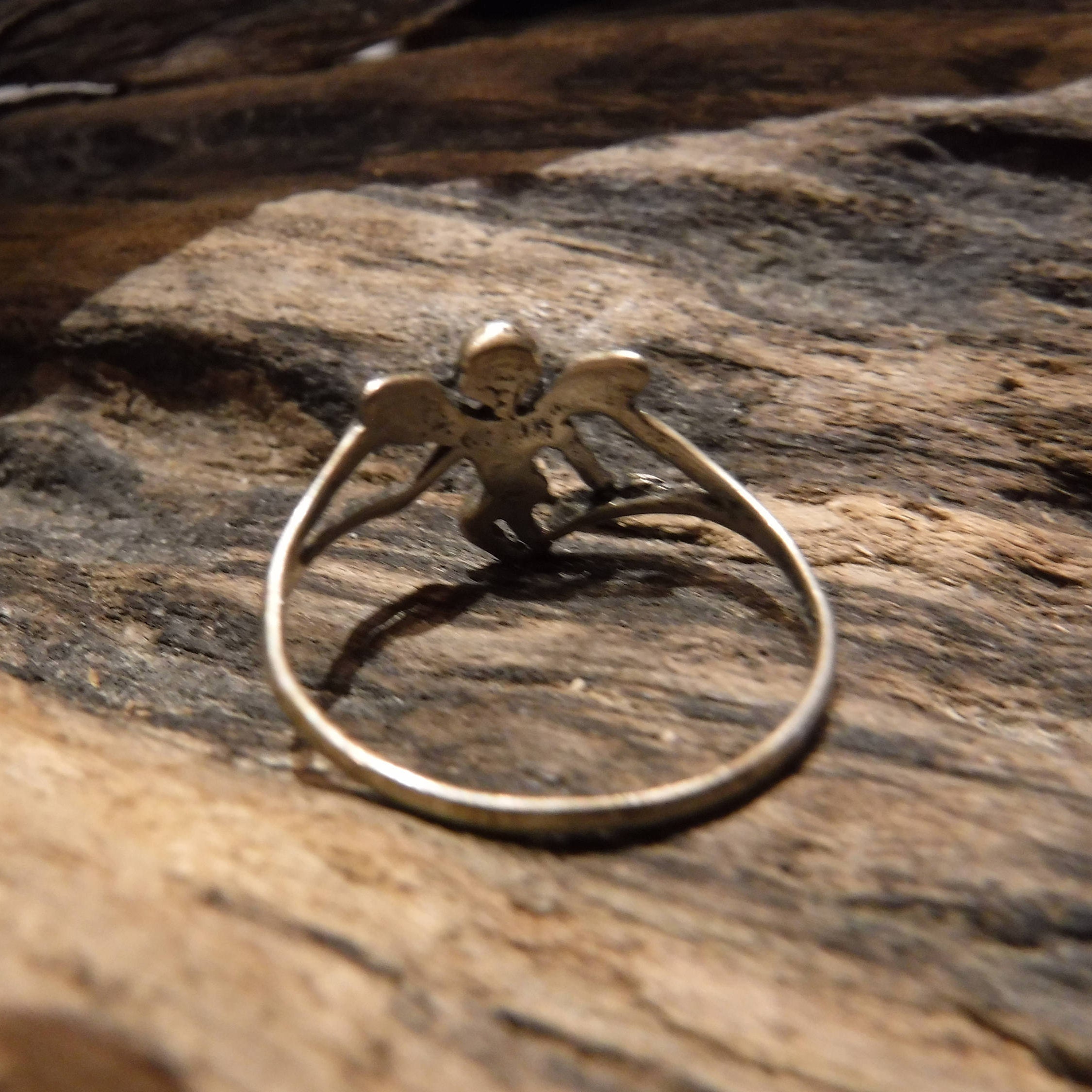 Vintage Sterling Silver Fairy Ring Size 8.25 Vintage Fairy Ring 1.4