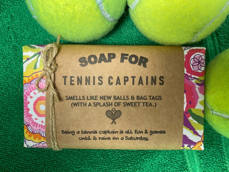 Tennis Captains Soap Gift for Tennis Captain ALTA captain