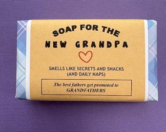 New Grandpa Soap: Sweet Honeybear Scent, Novelty Gift