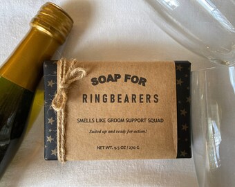 Ringbearers Soap! Ringbearers Gift! Soap for Ringbearers - Gift for Ringbearers! Unique gift Funny gift Natural soap Handmade soap
