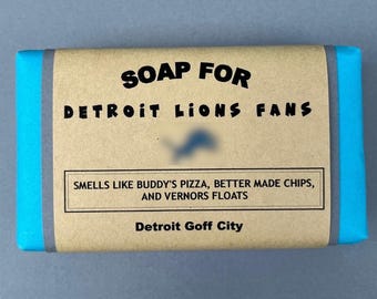 Detroit Lions Fan Soap: Funny Gift for Football Fans