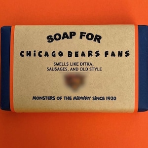 Chicago Bears Soap: Funny Gift for Football Fans