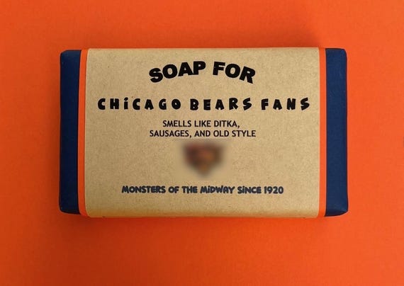 Chicago Bears Soap: Funny Gift for Football Fans
