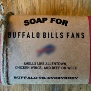Buffalo Bills Soap! Funny Gift - Unique Gift - Personalized Gift for Buffalo Bills Fan