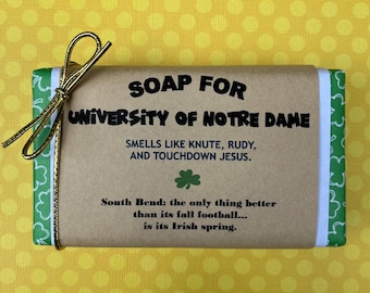 Notre Dame Soap: Fighting Irish Scented Gift