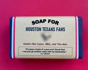 Houston Texans Gift - Houston Texans  Soap! Funny Gift - Unique Gift - Personalized gift  to celebrate Texans fan!