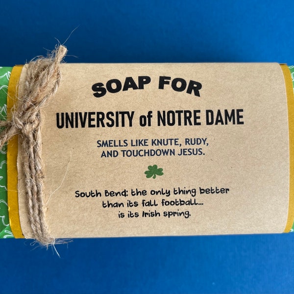 Notre Dame Soap - ND Soap - Fighting Irish Gift - Fighting Irish Soap - South Bend Indiana
