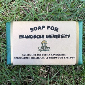 Franciscan University Gift! Franciscan University  Soap! Funny Gift - Unique Gift - Personalized Gift  to celebrate the Barons