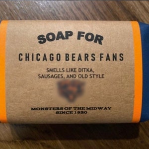 Chicago Bears Gift - Chicago Bears  Soap! Funny Gift - Unique Gift - Personalized Gift  to celebrate Bears fan