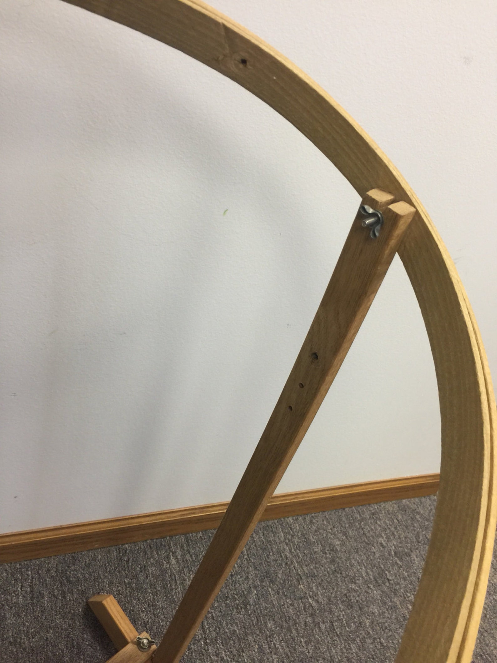 Quilting Embroidery Hoop Floor Stand Oval Wood Frame With Etsy