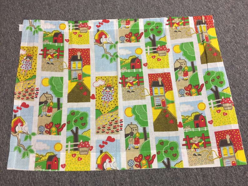Set 4 Vintage Curtains Unisex Kids Bedroom 42 X 30 Etsy