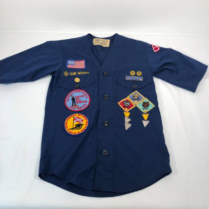 1970s Vintage Cub Scout Uniform Boy Scouts America Patches Etsy