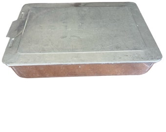MCM Vintage 9x13 Aluminium Kuchen-Backform 5488M Lasagne-Brownie-Pfanne mit Schiebedeckel, Omas Küche