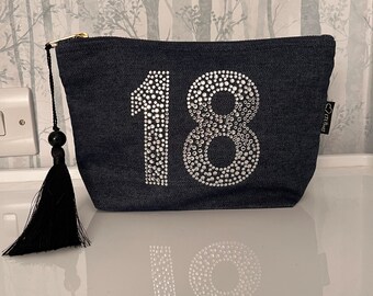 18th birthday beauty bag cosmetic bag