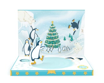 Personalised Penguin Adventure Music Box Card