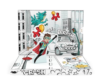 Superhero Adventure Music Box Card