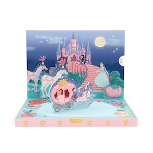 Carte boîte à musique personnalisée | Cadeau musical de carte de voeux de déménagement de Cendrillon | Carte d'anniversaire