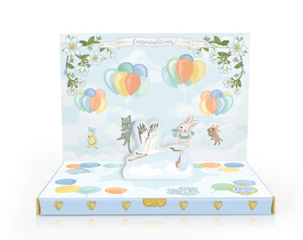 Personalised It's a Boy Music Box Card