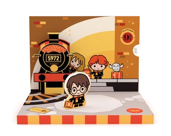 Hogwarts Express Music Box Card | Magical Pop-Up Scene