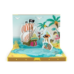 Personalised Pirate Adventures Music Box Card