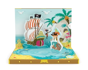 Personalised Pirate Adventures Music Box Card