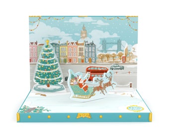 Personalised Christmas in London Music Box Card