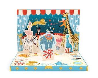 Personalised Circus Adventure Music Box Card