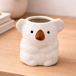 Koala Pot Planter – Australian Native Animal Vase Figurine 10cm