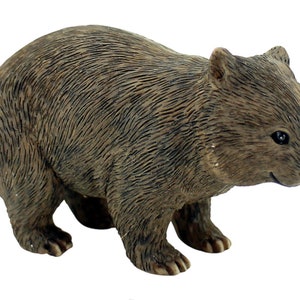 9cm Wombat - Australian Native Marsupial Animal Garden Home Decor Ornament