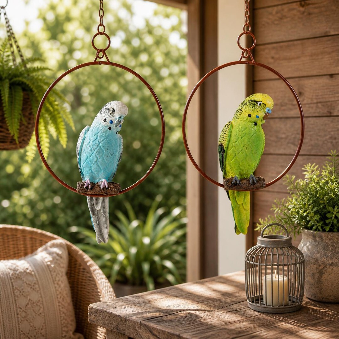 インテリア小物 オウム インコ 吊り下げ 置物 メキシコ