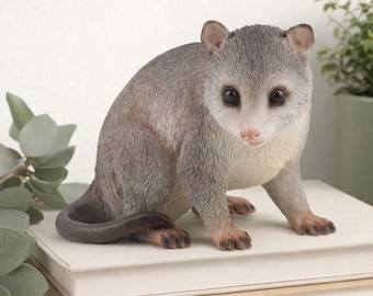 Australian Possum Figurine - 20cm Indoor Decor Native Animal Statue Ornament
