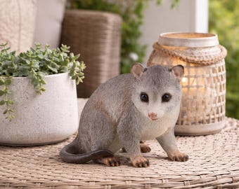 Australian Possum Figurine - 20cm Indoor Decor Native Animal Statue Ornament