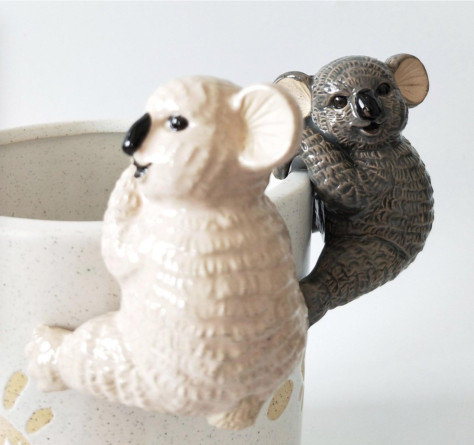 Keramik-Koala Blumentopf – Für Innenbereich, Originelles Design, Ohne Bohren