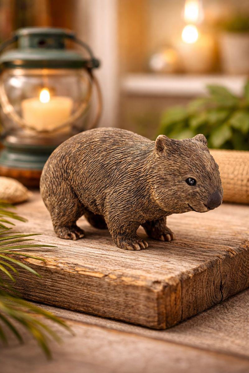 Mini Wombat Australian Native Marsupial Ornament Figurine – 9cm - Etsy