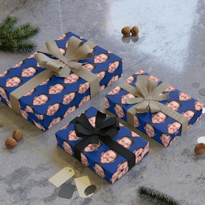 Josh Allen Bills Blue Gift Wrapping Paper Rolls, 1pc