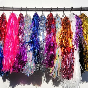 CUSTOM Tinsel Fringe FAB jacket for Kids, Teens and Adults // sparkle  Jackets // Pick your colors!