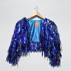 Tinsel Fringe FAB jacket for Kids, Teens and Adults // sparkle  Jackets // customizable