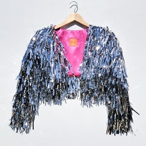 Tinsel Fringe FAB jacket for Kids, Teens and Adults // sparkle  Jackets // customizable
