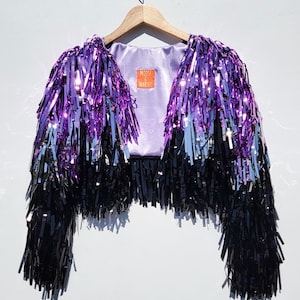 Tinsel Fringe FAB jacket for Kids, Teens and Adults // sparkle  Jackets // customizable