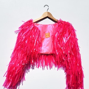 Tinsel Fringe FAB jacket for Kids, Teens and Adults // sparkle  Jackets // customizable