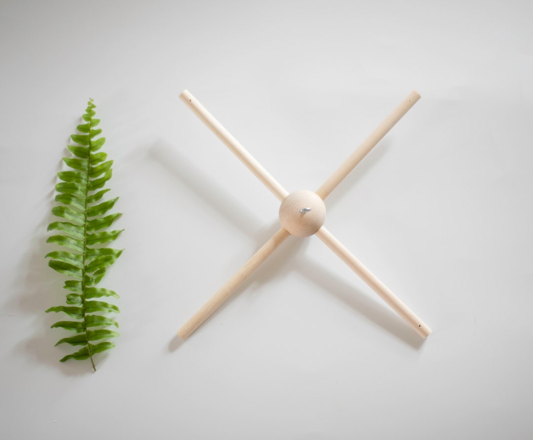 Wooden Mobile Hanger, Wooden Mobile Frame, DIY Kit Baby Mobile Hanger