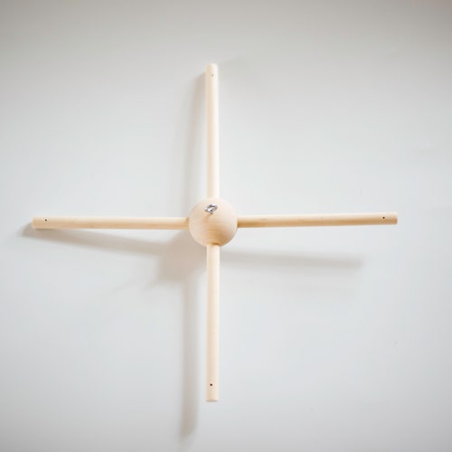 Wooden Mobile Hanger Wooden Mobile Frame DIY Kit Baby Mobile Etsy