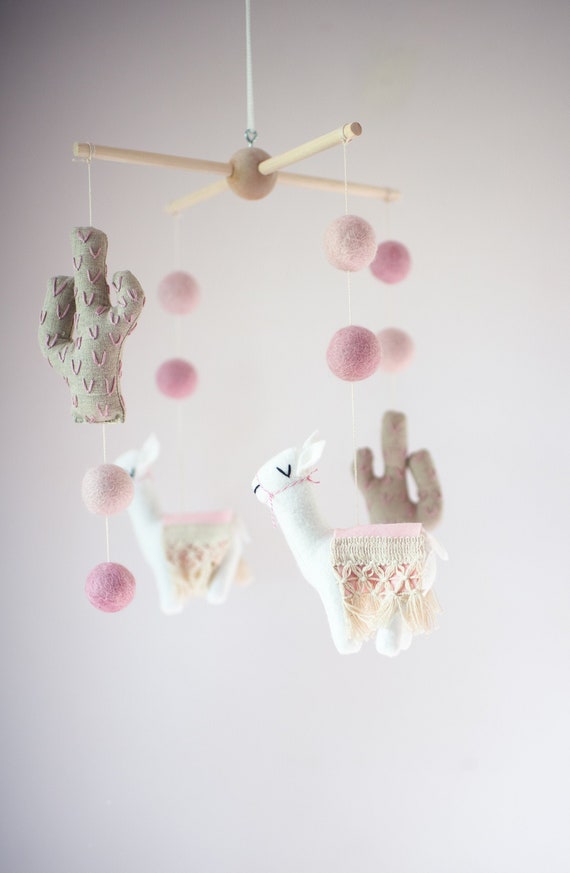 alpaca baby mobile